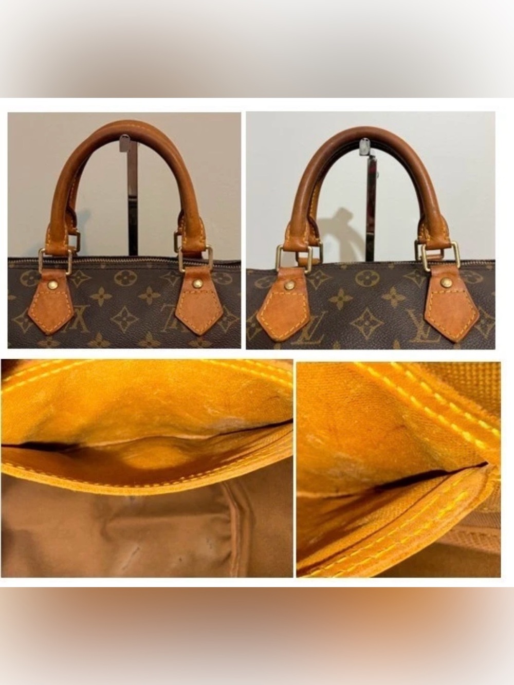 Louis Vuitton Speedy 30 Brown Monogram Satchel With Lock & Key - Picture 15 of 17